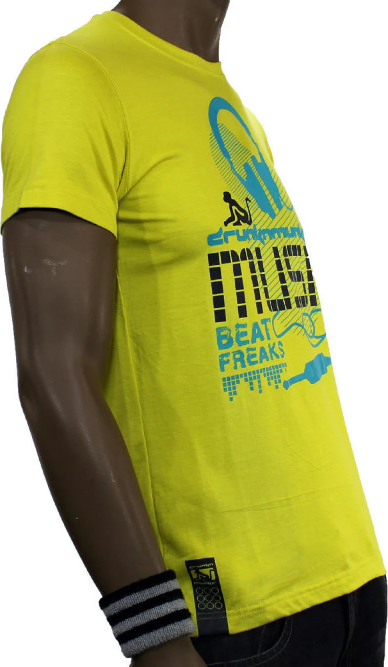 T-Shirt Drunknmunky 7123D Yellow