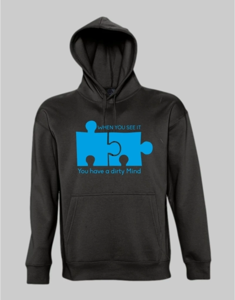 Dirty mind hoodie - WHITE