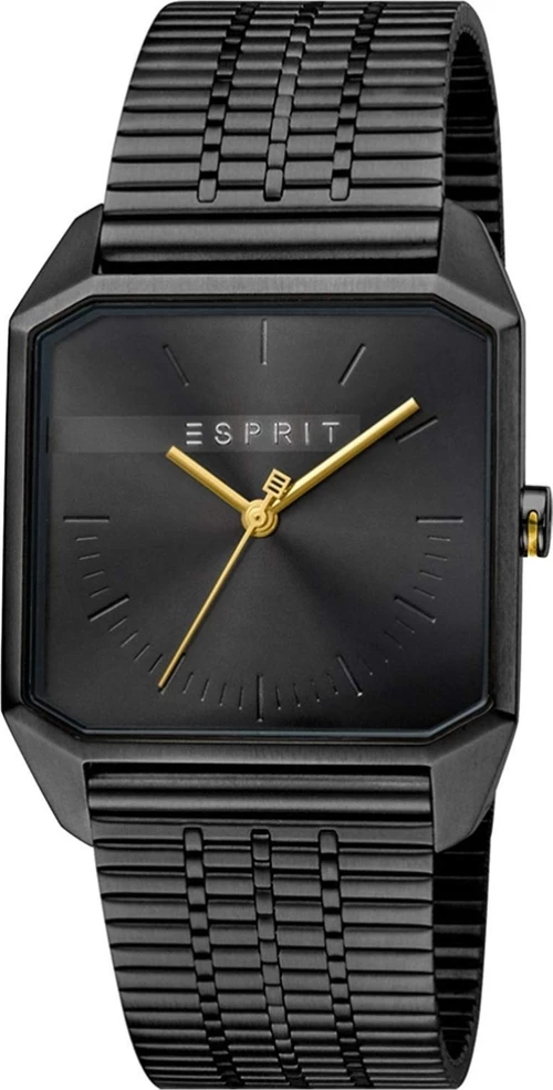 Esprit Ανδρικό Ρολόι Esprit Cube Black Stainless Steel Bracelet Es1G071M0075