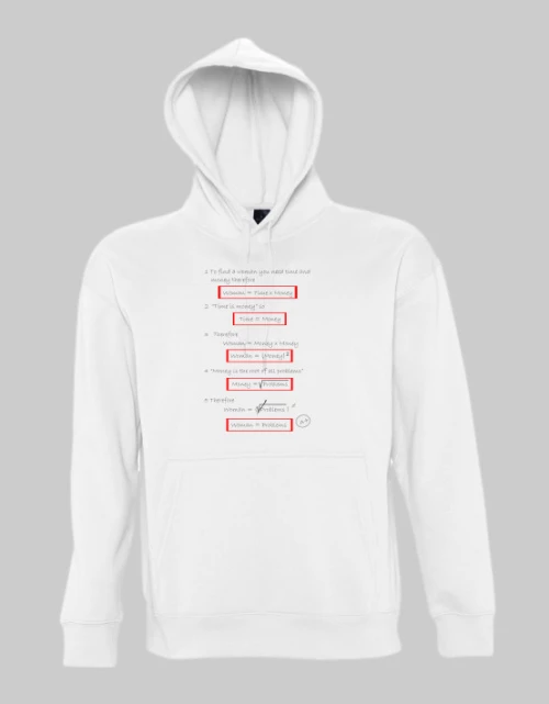 To find a woman hoodie | Λευκό