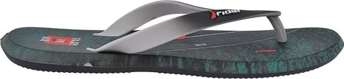 Ανδρικη Σαγιοναρα Rider 780-19013 Black Grey Χαμηλό Μαύρο Λάστιχο -Σιλικόνη