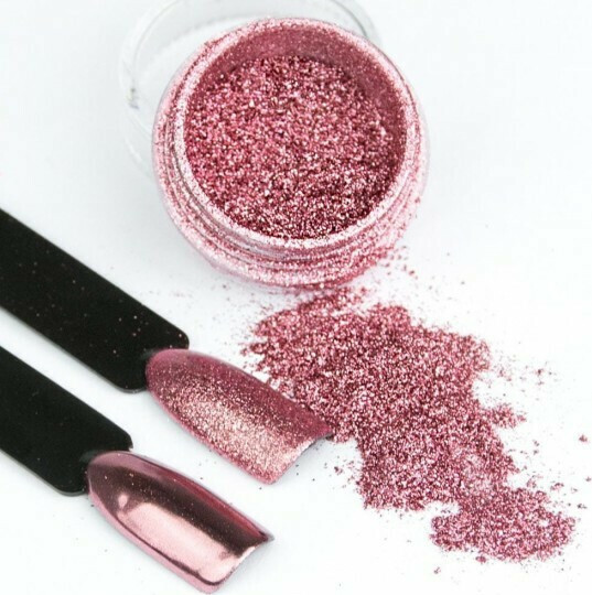 Glass Effect Powder Rose Golden