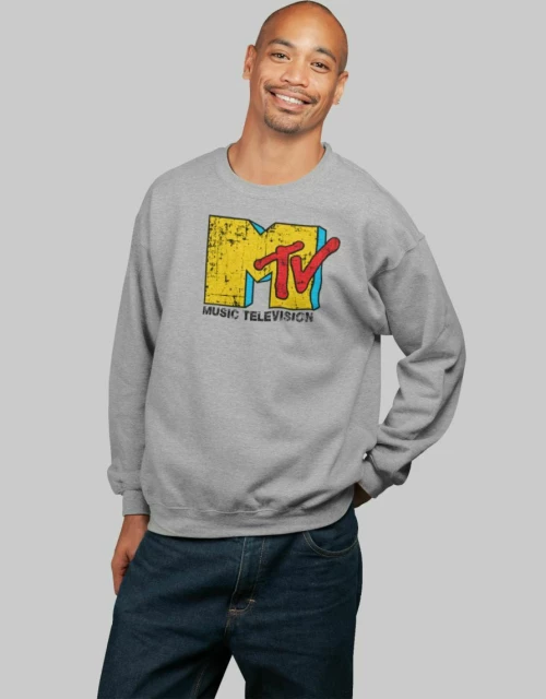 MTV Φούτερ - GREY MELANGE