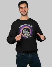 I Need My Space Φούτερ - BLACK