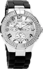 Guess Ladies Black Rubber