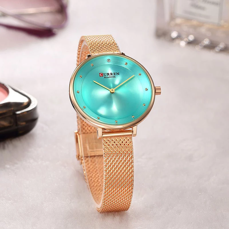 Curren 9029 Rose Gold Turq
