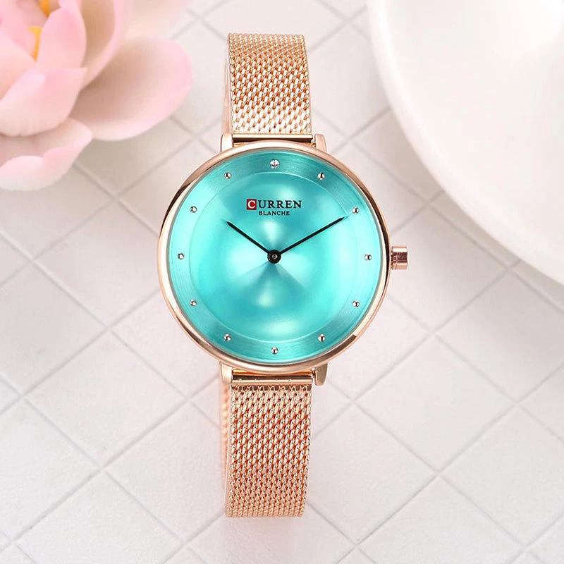 Curren 9029 Rose Gold Turq