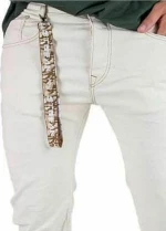 STEFAN Ανδρικό μπέζ ελαστικό skinny τζιν