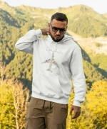 Travelholic Φούτερ με κουκούλα - WHITE