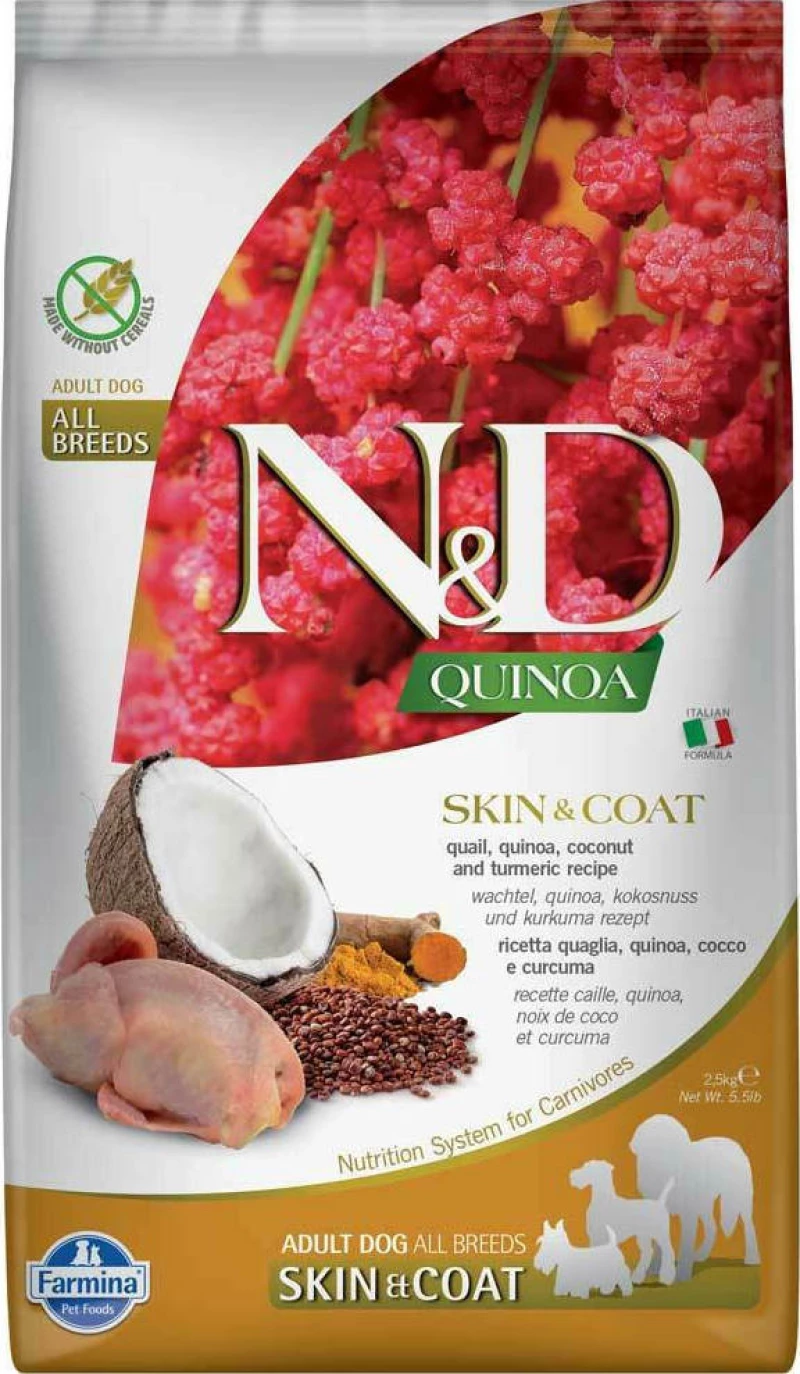 N&D Quinoa Skin & Coat Quail 7kg