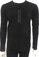 μπλούζα μακό jersey 91106 Μαύρο