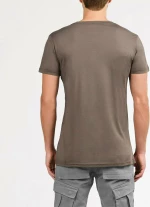 The Project Garments Crew Neck Modal-Blend Pocket T-shirt Taupe