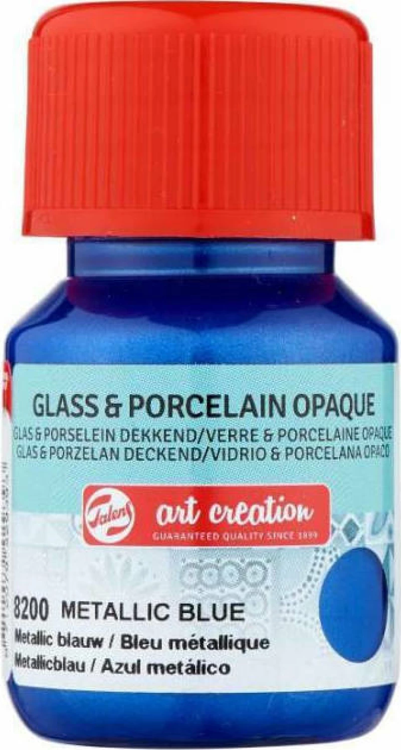 Royal Talens Art Creation Glass & Porcelain Opaque 8200 Metallic Blue 30ml