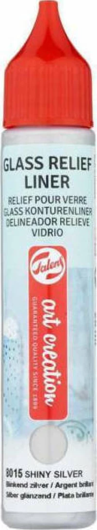 Royal Talens Art Creation Glass Relief Liner 8015 Shiny Silver 28ml