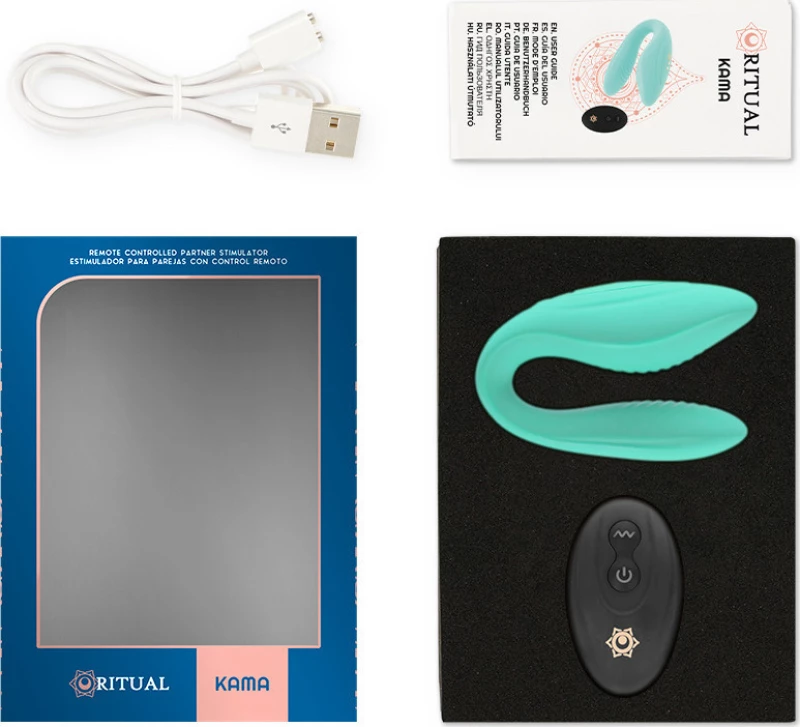 Rithual Kama Remote Couples Massager Aqua