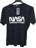 Μπλούζα ανδρική κοντομάνικη NASA Μαύρο