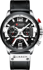 Curren CR8329 Black/Silver Με Χρονογράφους