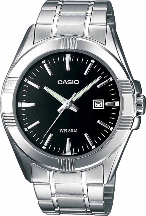 Casio Ρολόι με Μεταλλικό Μπρασελέ σε Ασημί χρώμα