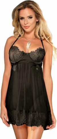 SUBBLIME BABYDOLL WITH BOWS BLACK