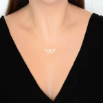 Κολιέ φτερά αγγέλου χρυσό 14Κ