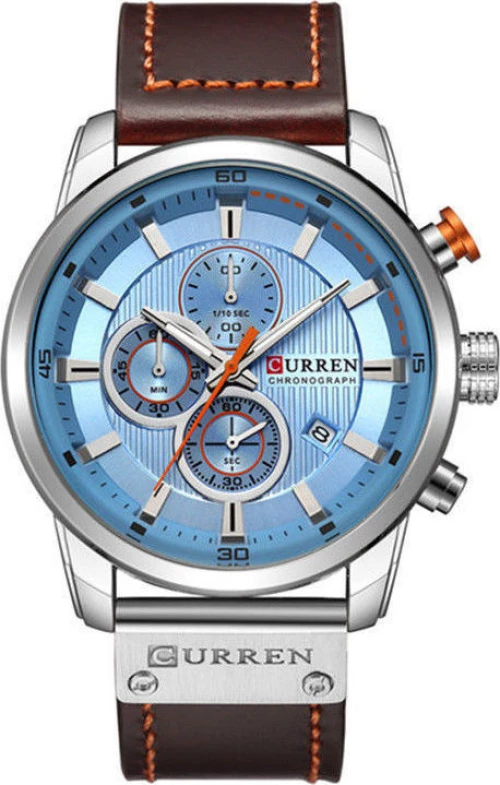 Curren Calendar Coffee 8291 Brown / Blue