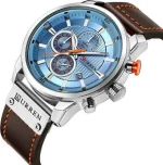 Curren Calendar Coffee 8291 Brown / Blue