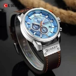 Curren Calendar Coffee 8291 Brown / Blue