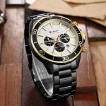 Curren 8309 Black White