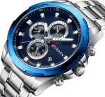 CURREN 8354 Silver/Blue Chronograph