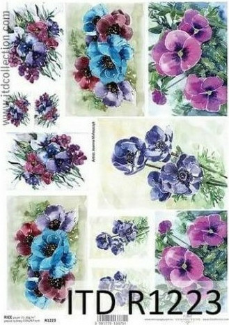 Ριζόχαρτο decoupage ITD 21x30 R1223