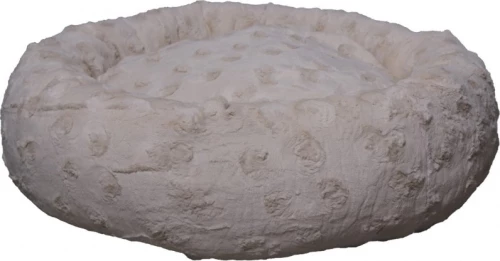 Woofmoda Στρογγυλό Πουφ Νο1 Εκρού 80x80cm
