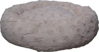 Woofmoda Στρογγυλό Πουφ Νο1 Εκρού 80x80cm