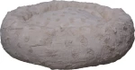 Woofmoda Στρογγυλό Πουφ Νο1 Εκρού 80x80cm