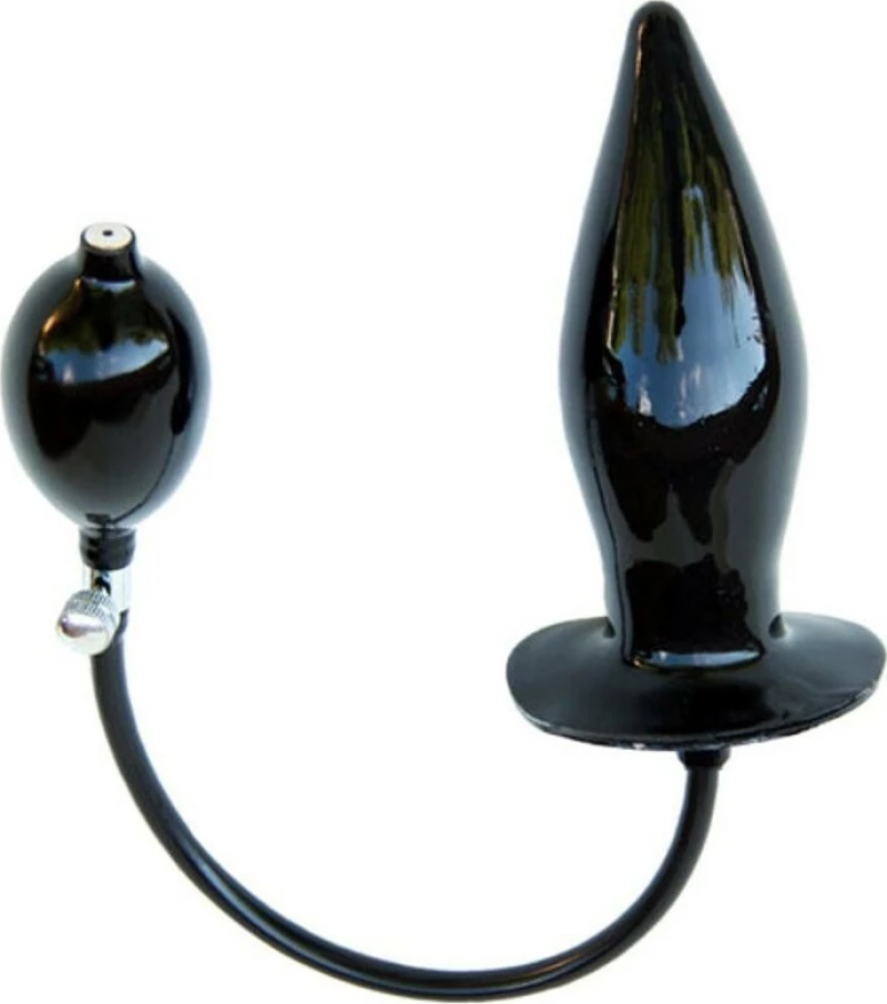 Mister B Inflatable XL Butt Plug Black 14cm