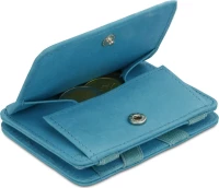 Hunterson Magic Coin Wallet - Δερμάτινο Πορτοφόλι με RFID - Τυρκουάζ