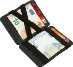 Hunterson Magic Wallet - Vegan Πορτοφόλι με RFID - Γκρι/Μαύρο (Charcoal)