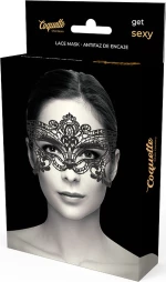 Coquette Chic Desire Lace Mask Black