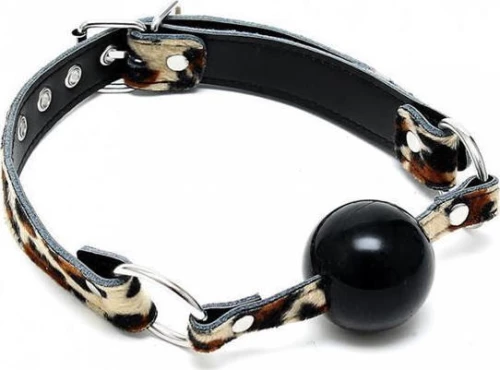 Rimba Gag With Silicone Ball Leopard