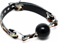 Rimba Gag With Silicone Ball Leopard