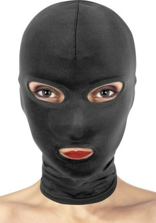 Open Eyes And Mouth Mask - Black