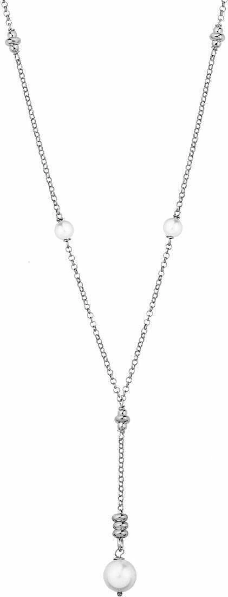Κολιέ Chain από επιπλατινωμένο ασήμι 925°
