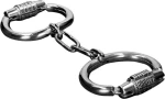 METAL HARD HANDCUFFS WITH COMBINATION LOCK