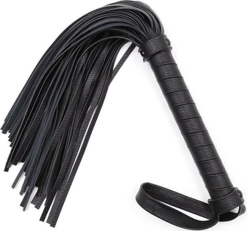 Fetish Addict Classic Flogger Black 42cm