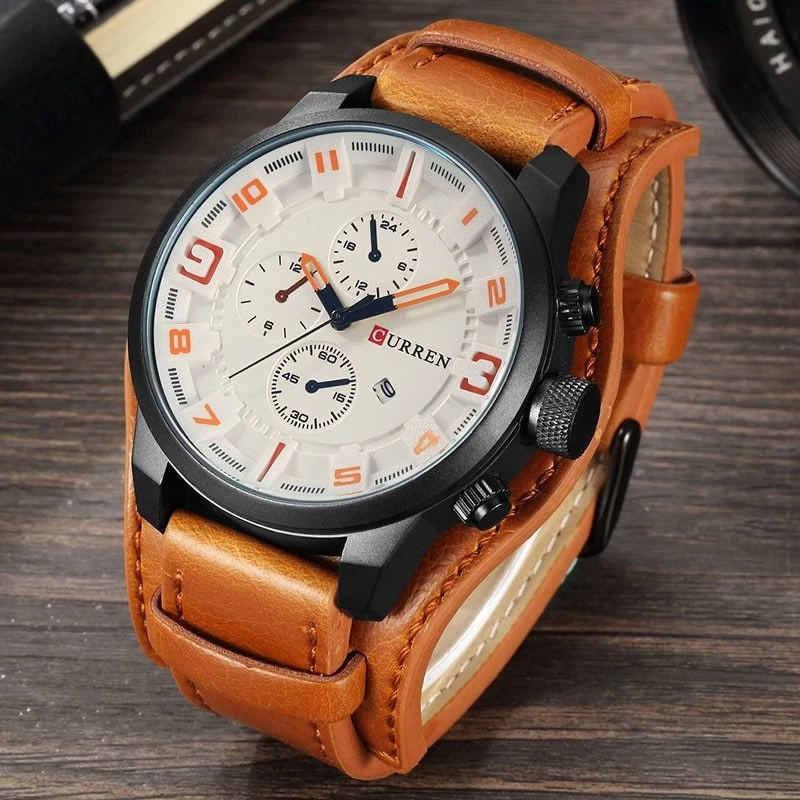 Curren 8225 Brown / White