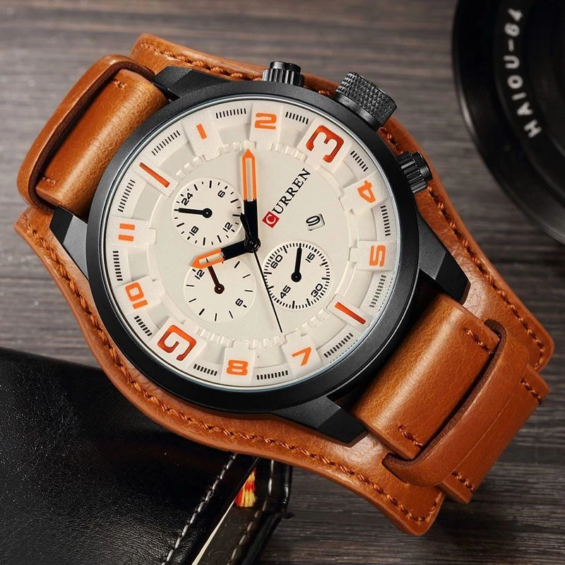 Curren 8225 Brown / White