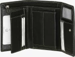 Δερμάτινο Γυναικείο Πορτοφόλι (516-33-black)