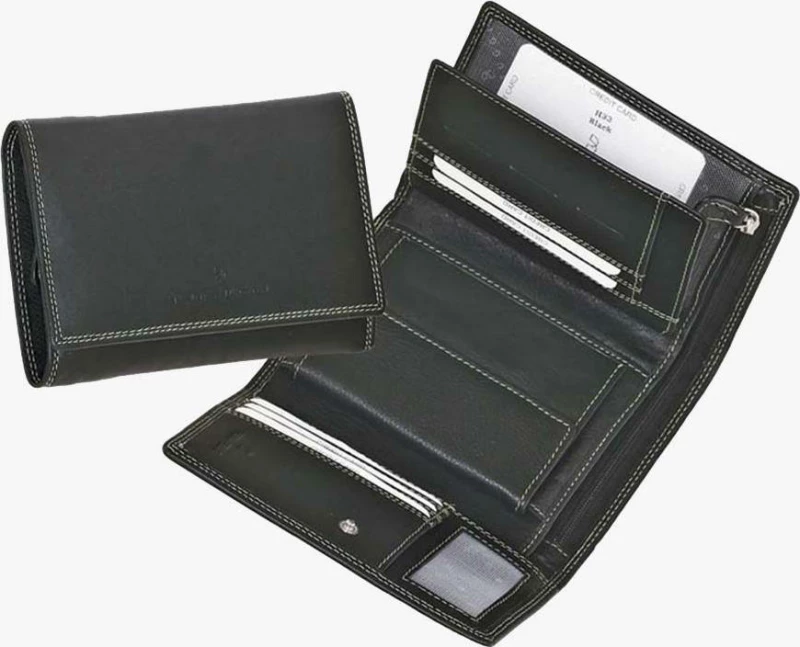 Δερμάτινο Γυναικείο Πορτοφόλι (516-33-black)