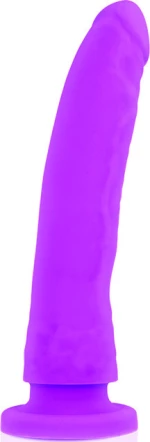 DELTA CLUB TOYS HARNESS +& DONG PURPLE SILICONE 17x3cm