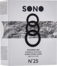 Shots Sono No.25 Cockring Set Black