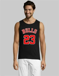 Bulls Jordan αμάνικο (Replica) - BLACK